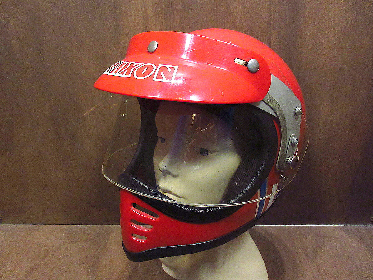 MAXON ヘルメット 赤 Vintage Maxon Mark II LTD Full Face Red Motorcycle Helmet