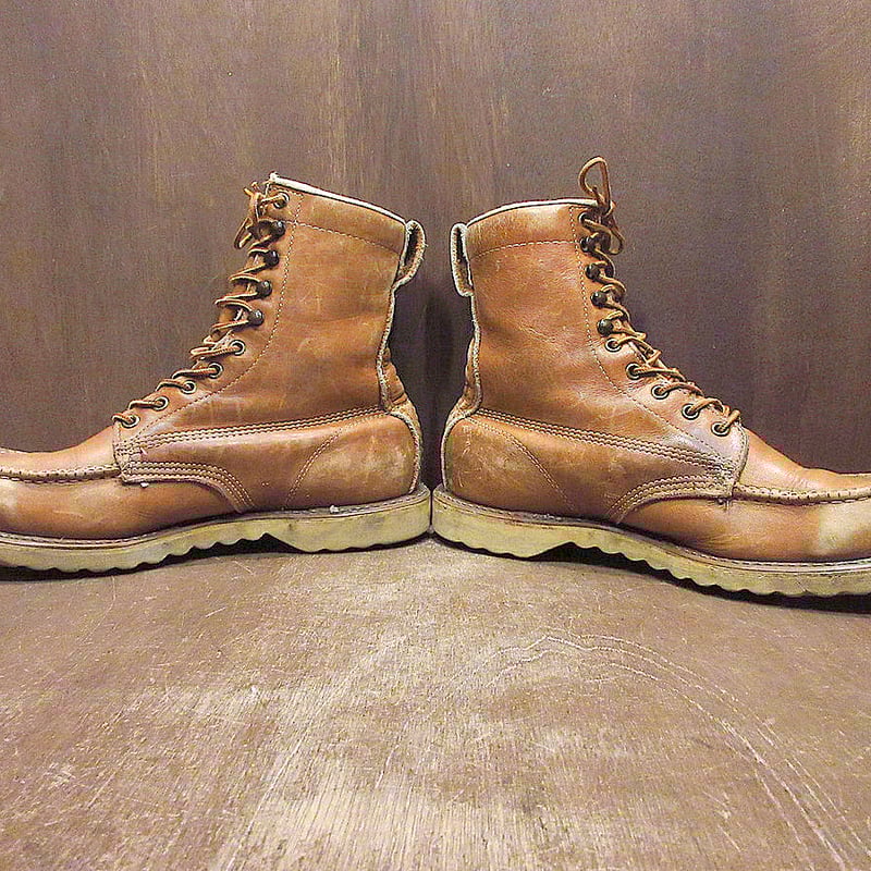 【ハーマン】80'sワークブーツ【ビンテージ】 VINTAGE - 60s ビンテージ HH BROWN SHOE 編み上げ ワーク
