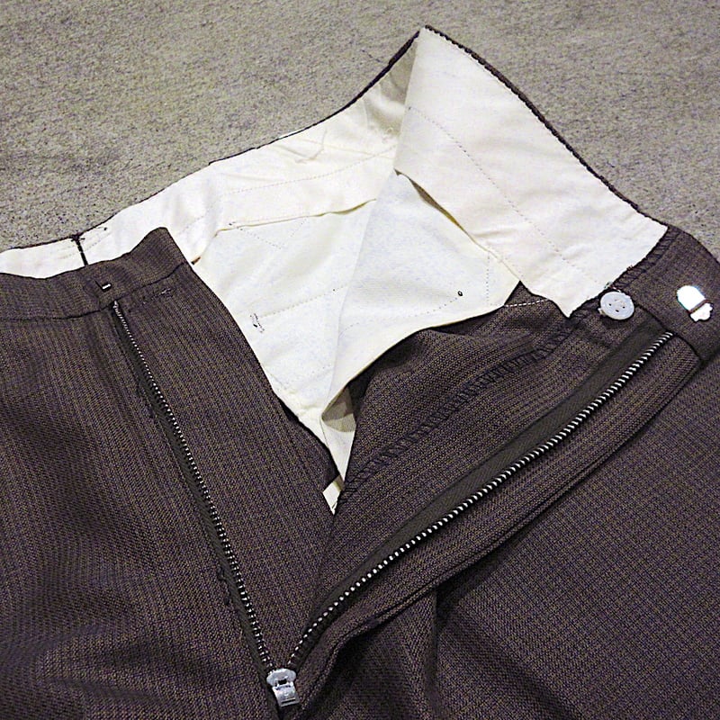 ビンテージ50s60's○DEADSTOCK H BAR Cウール3Bウエスタンスーツツー