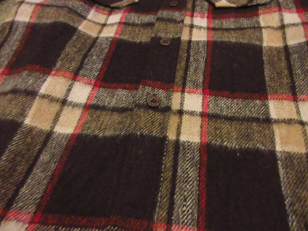 ビンテージ70's80's○DEADSTOCK BrewsterチェックウールCPO