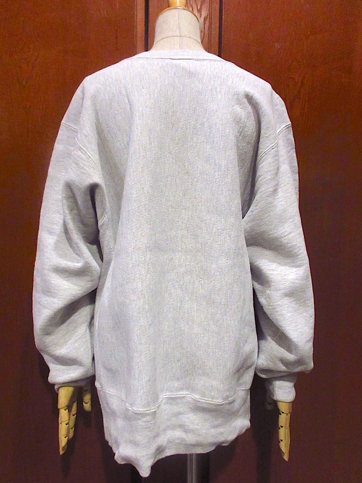 ビンテージ90's○Champion NYUリバースウィーブスウェットグレーsize L