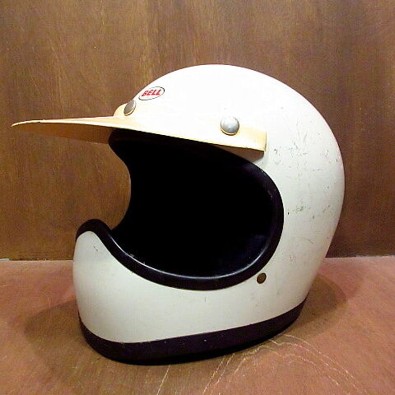 ビンテージ70's○BELL MOTO STAR バイザー付きフルフェイスヘルメット 