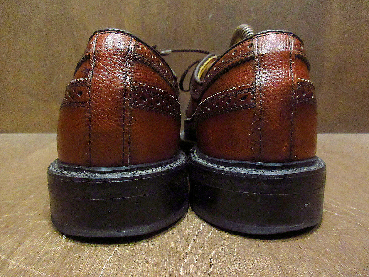 ビンテージ80's○Dexterウィングチップシューズ茶size 8 1/2 D