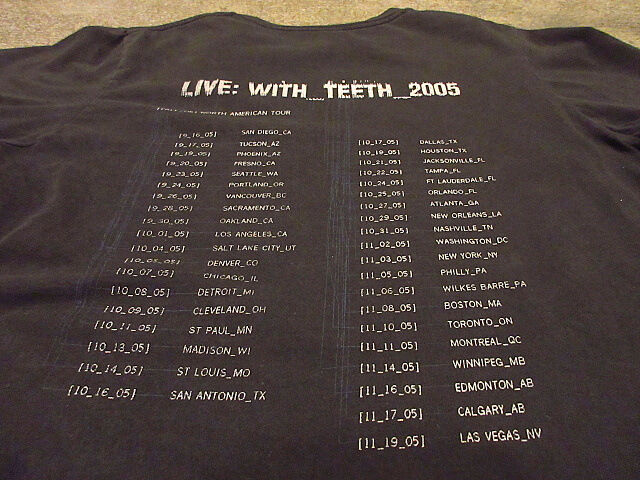 2000's Nine Inch Nails WITH TEETH 2005年ツアーTシャツs