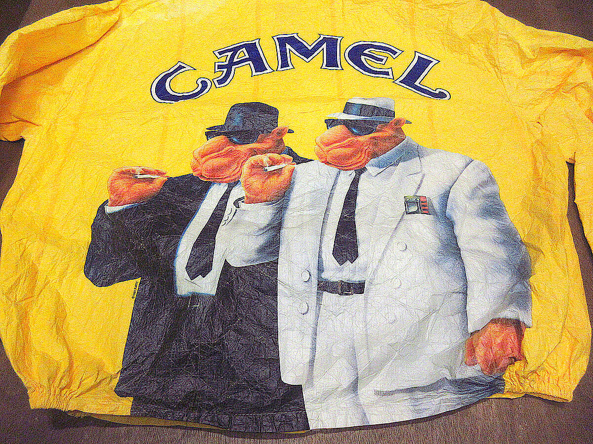 90s CAMEL ジャケット ペーパージャケット SIZE XL 古着 イエロー ビンテージ90's○CAMELフルジップペーパージャケット黄size XL