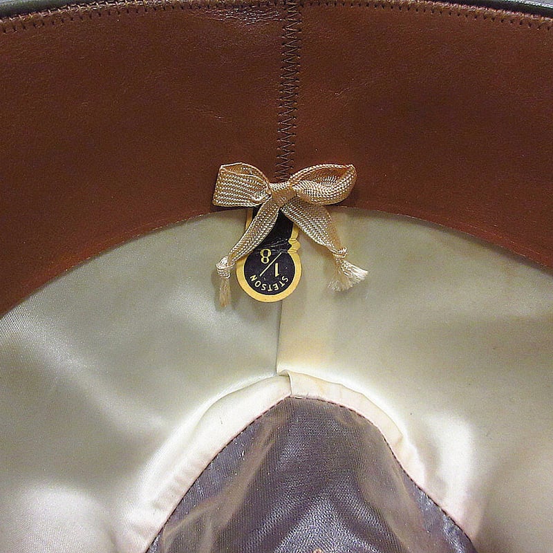 50s ヴィンテージ　STETSON フェドラハット　3/8 ビンテージ50's○STETSON OPEN ROADフェドラハットグレーsize 7