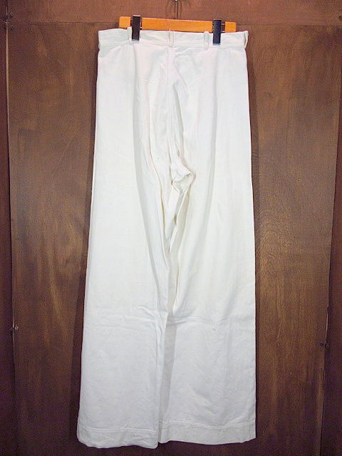 ビンテージ40's○U.S.NAVYボタンフライセーラーパンツ W76cm○200627n6-