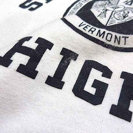 ビンテージ60's●Champion SPRINGFIELD HIGH半袖スウェット白size L●240525m8-m-swsチャンピオントップスランタグメンズ古着