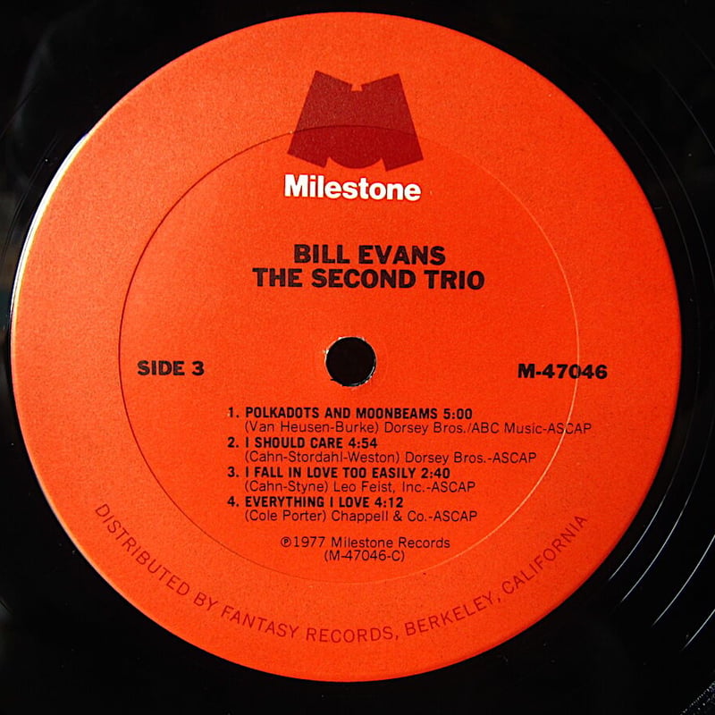 BILL EVANS○THE SECOND TRIO2枚組Milestone M-47046○