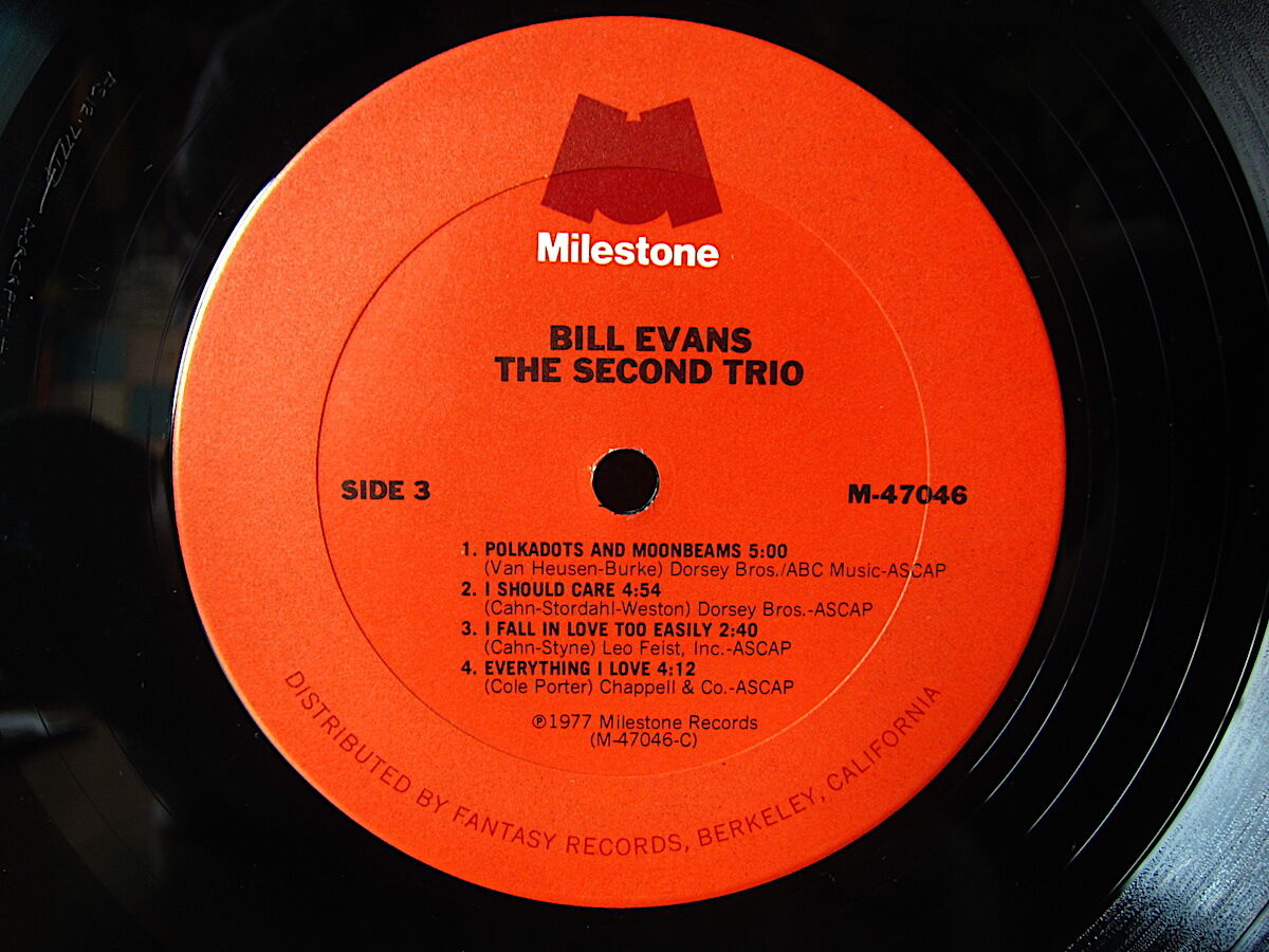 BILL EVANS○THE SECOND TRIO2枚組Milestone M-47046○