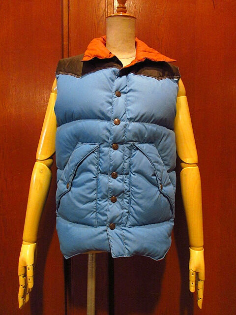 ビンテージ70's○Powderhorn Mountaineeringスリートーンダウンベスト...