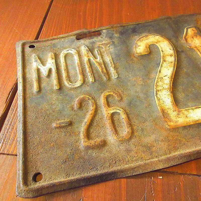 ビンテージ20's○MONT-26ナンバープレート○240511k2-otclct 1920s