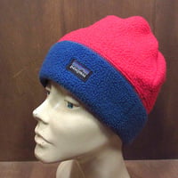 希少　93年製　Patagonia サンダーバード　ビーニー ビンテージ90's○Patagoniaキッズ サンダーバード総柄ニット帽