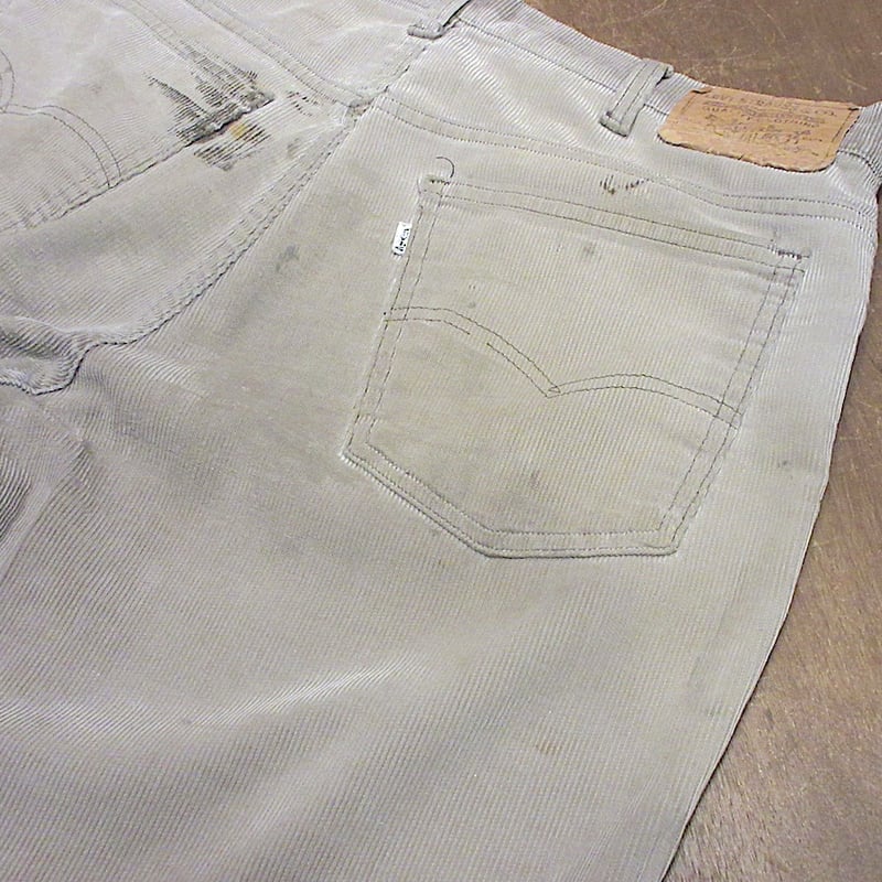 30'sビンテージコーデュロイパンツ白　W80cm TALON ZIP 30´sビンテージコーデュロイパンツ白 W80cm TALON ZIP メンズ