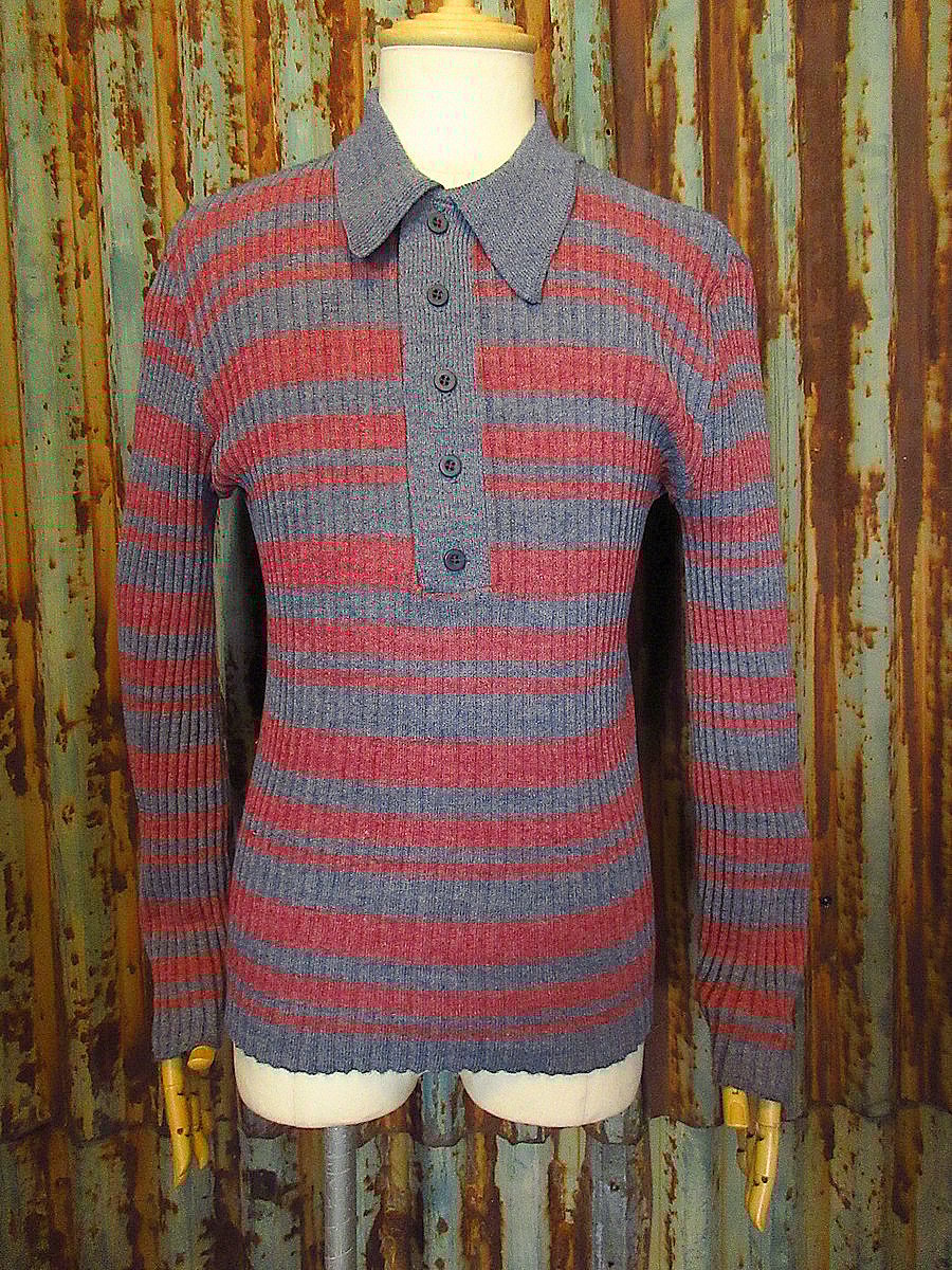 ビンテージ70's○COLUMBIA KNIT THUNDERBIRDヘンリーネック ビンテージ70's○COLUMBIA KNIT THUNDERBIRDヘンリーネック