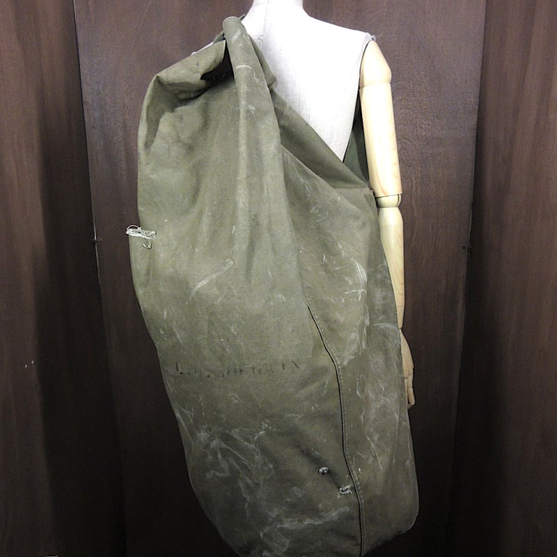 ビンテージ40's○U.S.NAVYキャンバスダッフルバッグ○251014j1-bag-shd