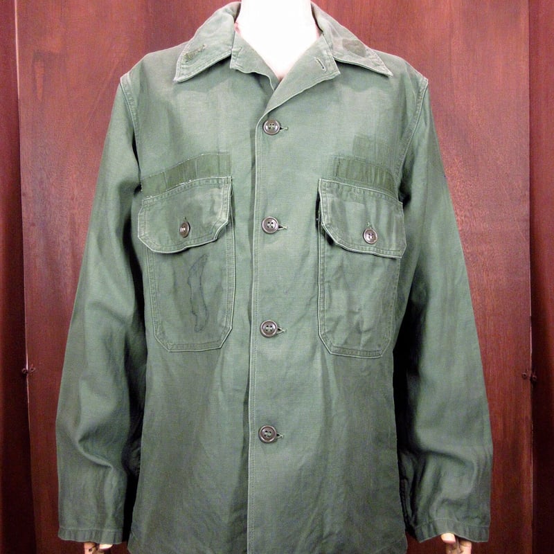 ビンテージ60's○U.S.ARMY OG-107コットンサテンユーティリティ