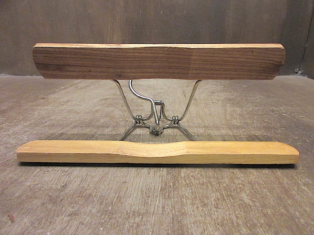 ビンテージ○SETWELLウッドパンツハンガー3本セット○250711z6-otclct
