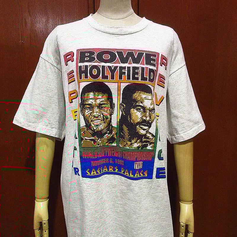 ビンテージ Bowe vs Holyfield Tシャツ ボウ ホリフィールド 1990年代