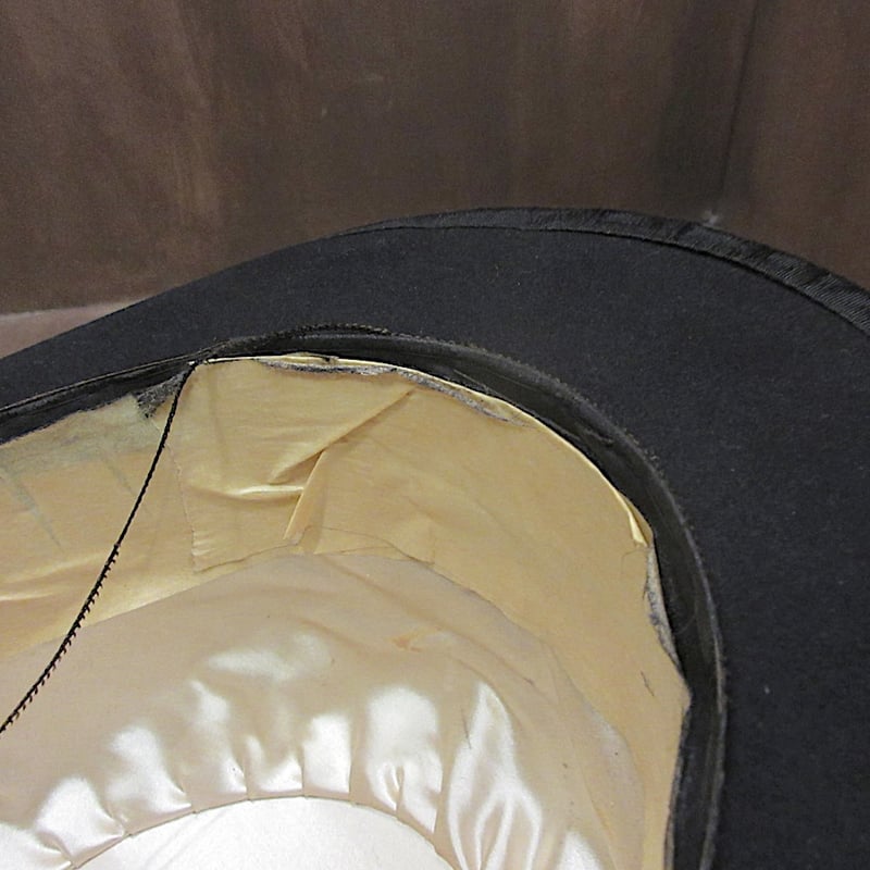 ビンテージ30's○KNOXボーラーハット黒○250606z7-m-ht-fltノックス