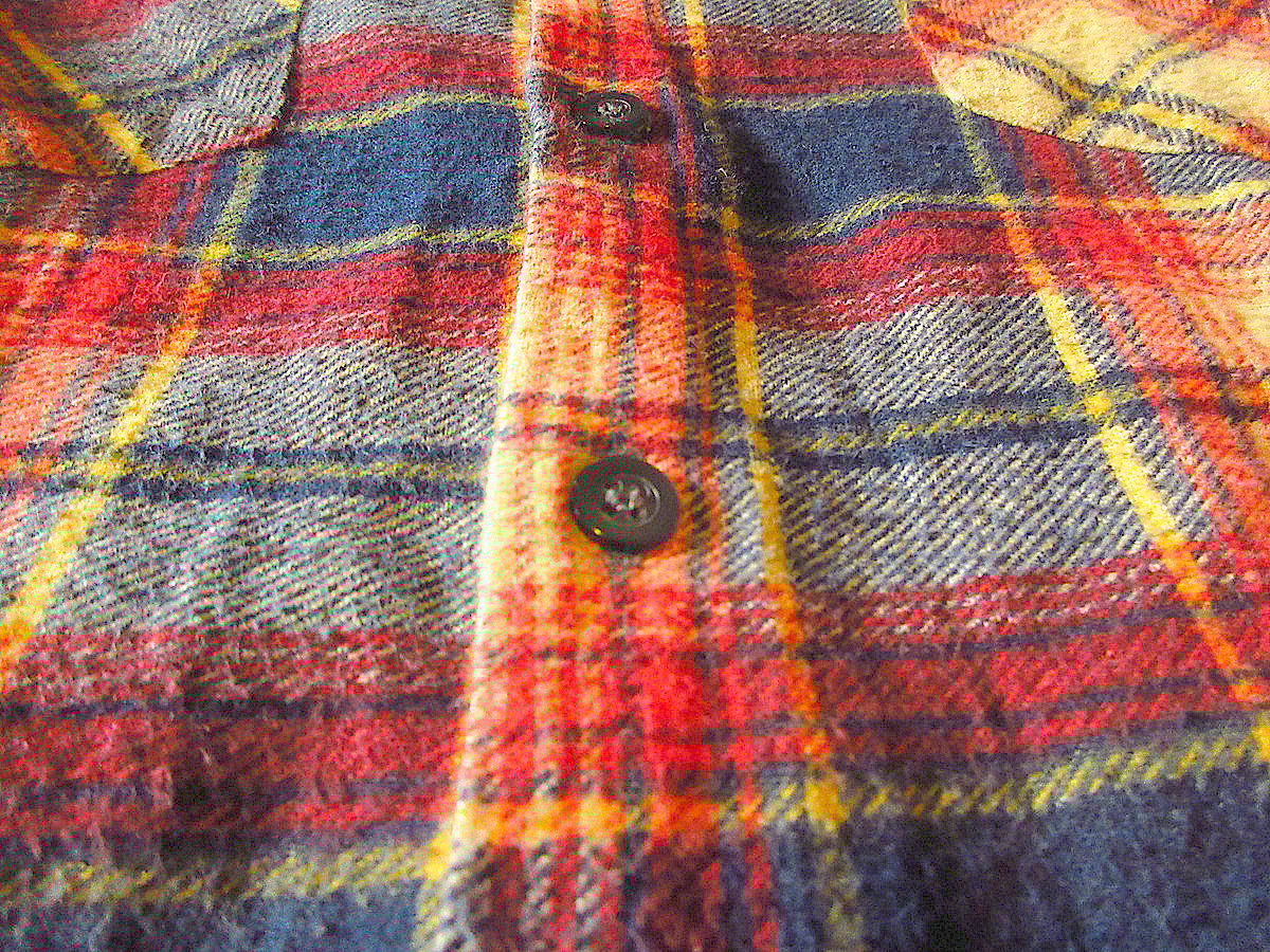 ビンテージ70's○JCPenneyコットンチェック長袖シャツsize 15-15 1/2○2