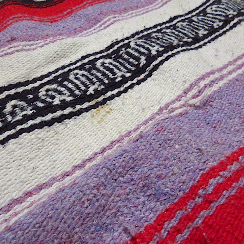 ビンテージメキシカンラグ　大判 ビンテージ○メキシカンラグ約201cm × 約131cm○240901m1-rug