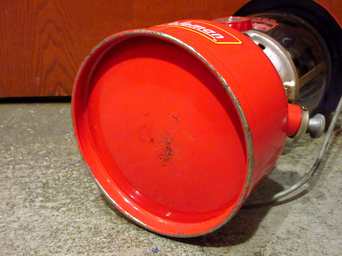 ビンテージ50's○Coleman 200A イエローボーダー 点火確認済み ビンテージ50's○Coleman 200A イエローボーダー 点火確認済み