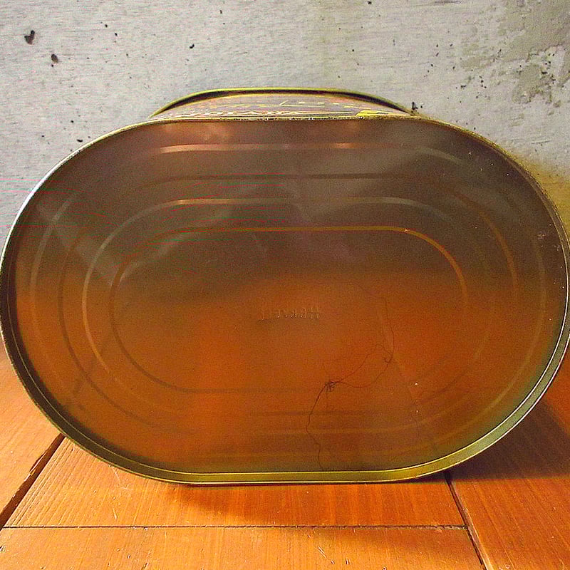 ビンテージ60's70's○カレッジペナントティントラッシュ缶