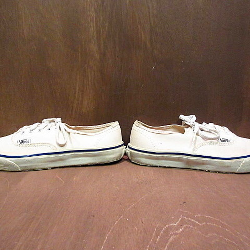 ビンテージ90's○MADE IN U.S.A. VANSオーセンティック生成り Size 7...