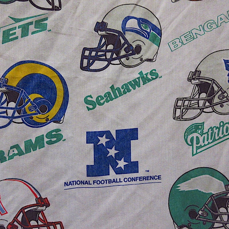 ビンテージNFLカーテン二枚アメリカンフットボール