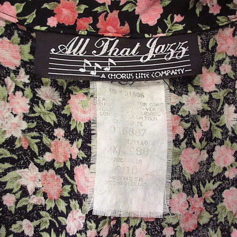 ビンテージ80's90's○All That Jazz花柄レーヨンノースリーブ ビンテージ80's90's○All That Jazz花柄レーヨンノースリーブ