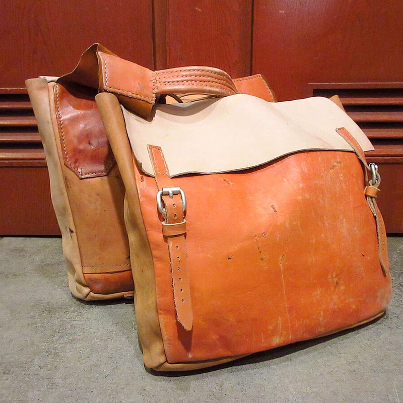 ビンテージ○ハンドメイドレザーサドルバッグ○210610s9-bag-ot ビンテージ○ハンドメイドレザーサドルバッグ○210610s9-bag-ot