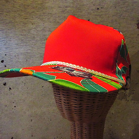 極美品【ASICS】貴重デッドストック ヴィンテージ キャップ ロゴ刺繍 赤 L DEADSTOCK】asics 80s WOOL B.B.CAP RED/SIL