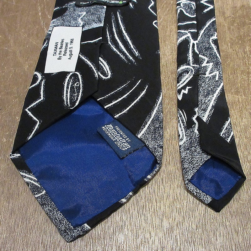 ビートルズネクタイ 希少 新品 正規 ビートルズ Beatles ロゴ ネクタイ シルクタッチ 黒