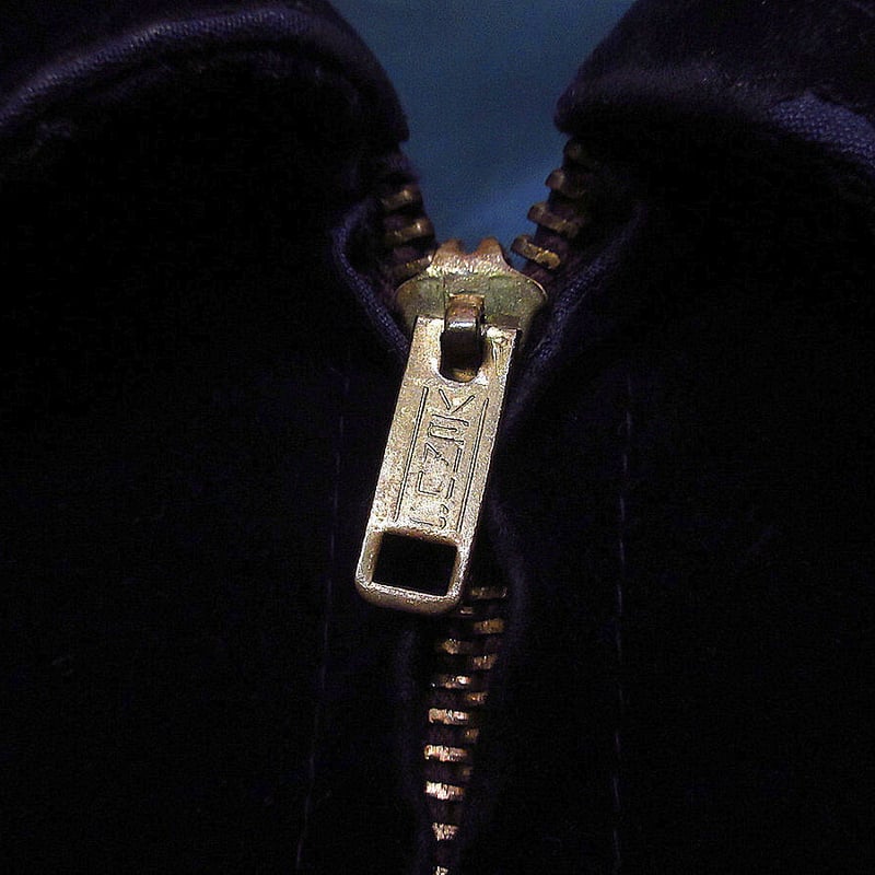 ビンテージ70's○ミリタリーベロアベトナムスーベニアジャケット紺