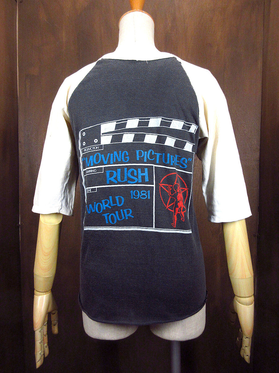 ビンテージ80's RUSH MOVING PICTURES TOUR 1981ラグランT 