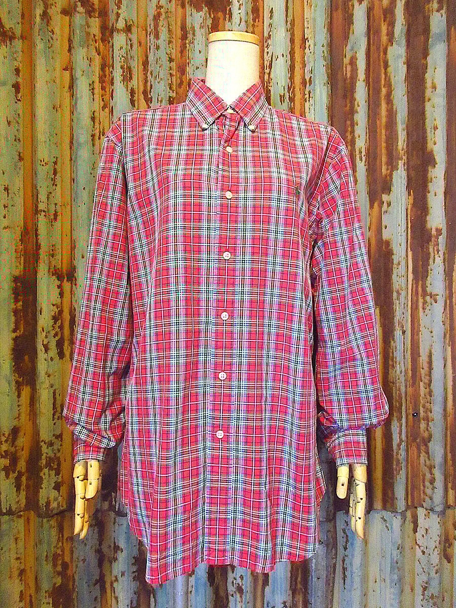 Ralph Laurenコットンチェックボタンダウンシャツsize M