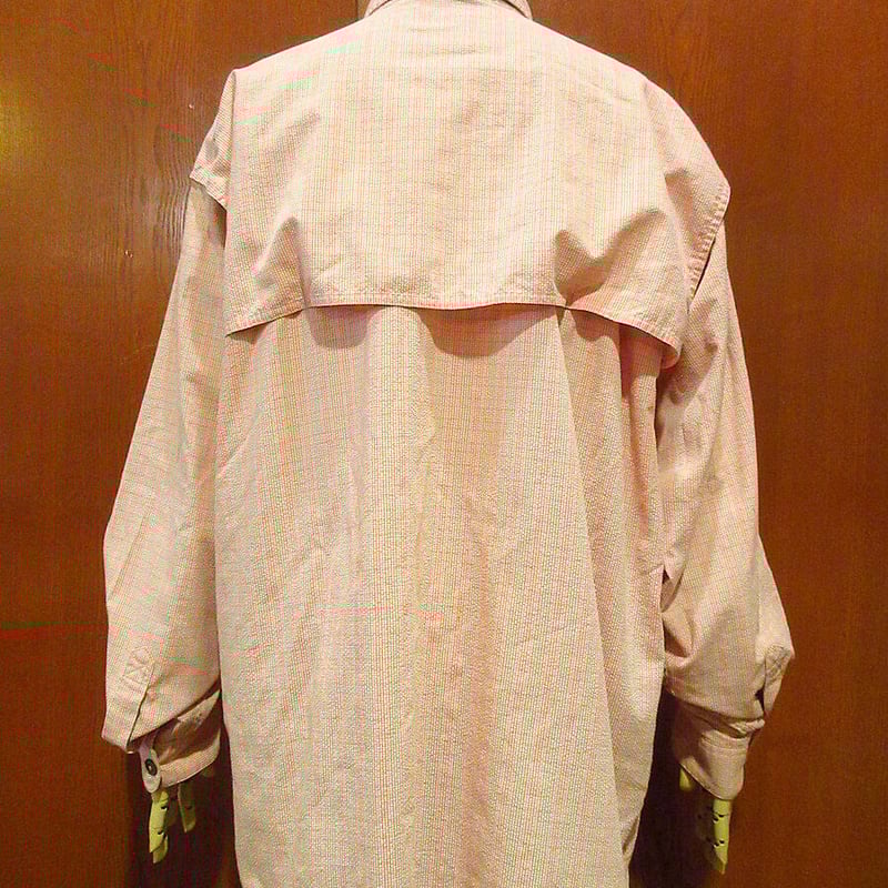 Patagonia ORGANIC COTTON チェック長袖シアサッカーシャツ L
