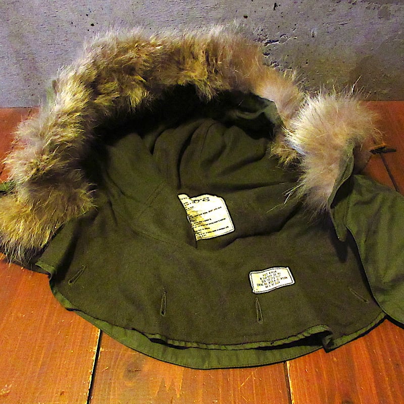 ビンテージ70's○DEADSTOCK U.S.ARMY M-65用コヨーテファーフード○25