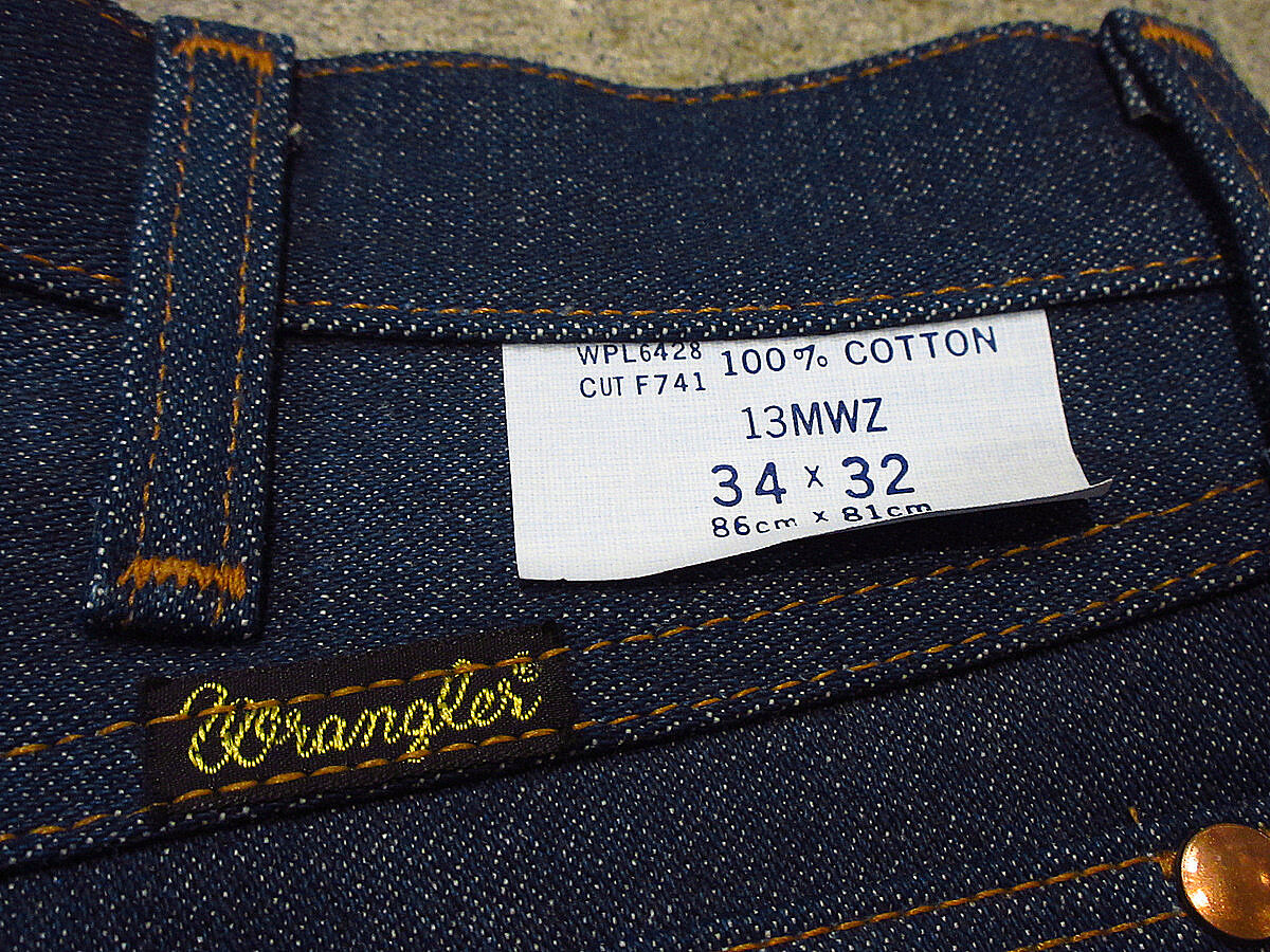 ビンテージ70's○DEADSTOCK Wrangler 13MWZ表記W34 L32○230