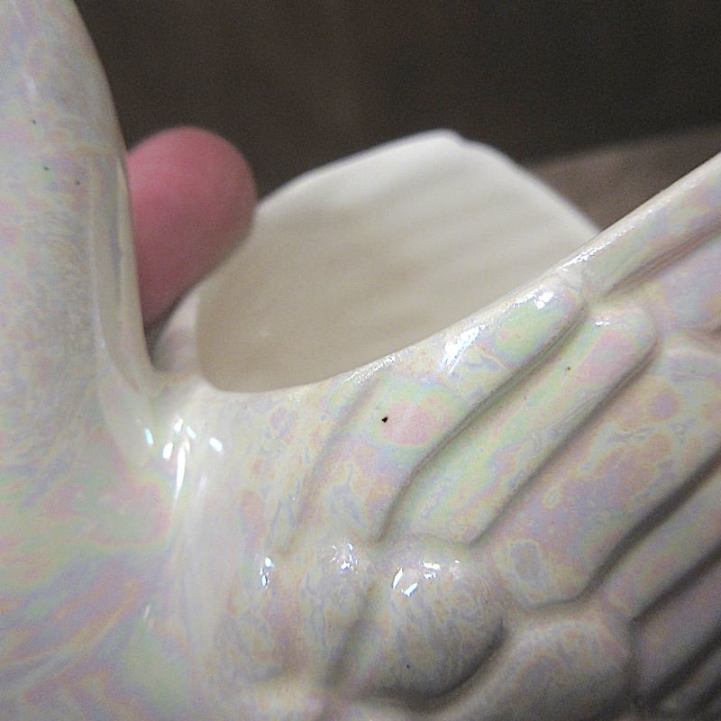 ビンテージ○スワンモチーフセラミックプランター○251009z6-otclct