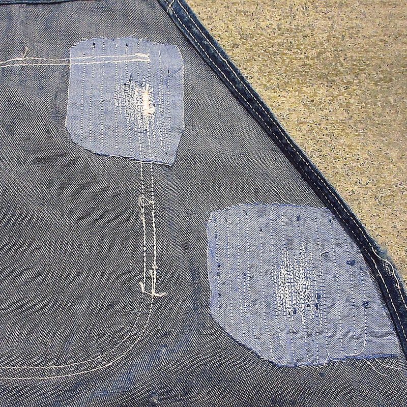 希少！40s オーバーオール　OVERLANDボタン　スペシャルビンテージ NOS 40s CROWN OVERALLS OVERALL SIZE 48×32 - MATIN, VINTAGE