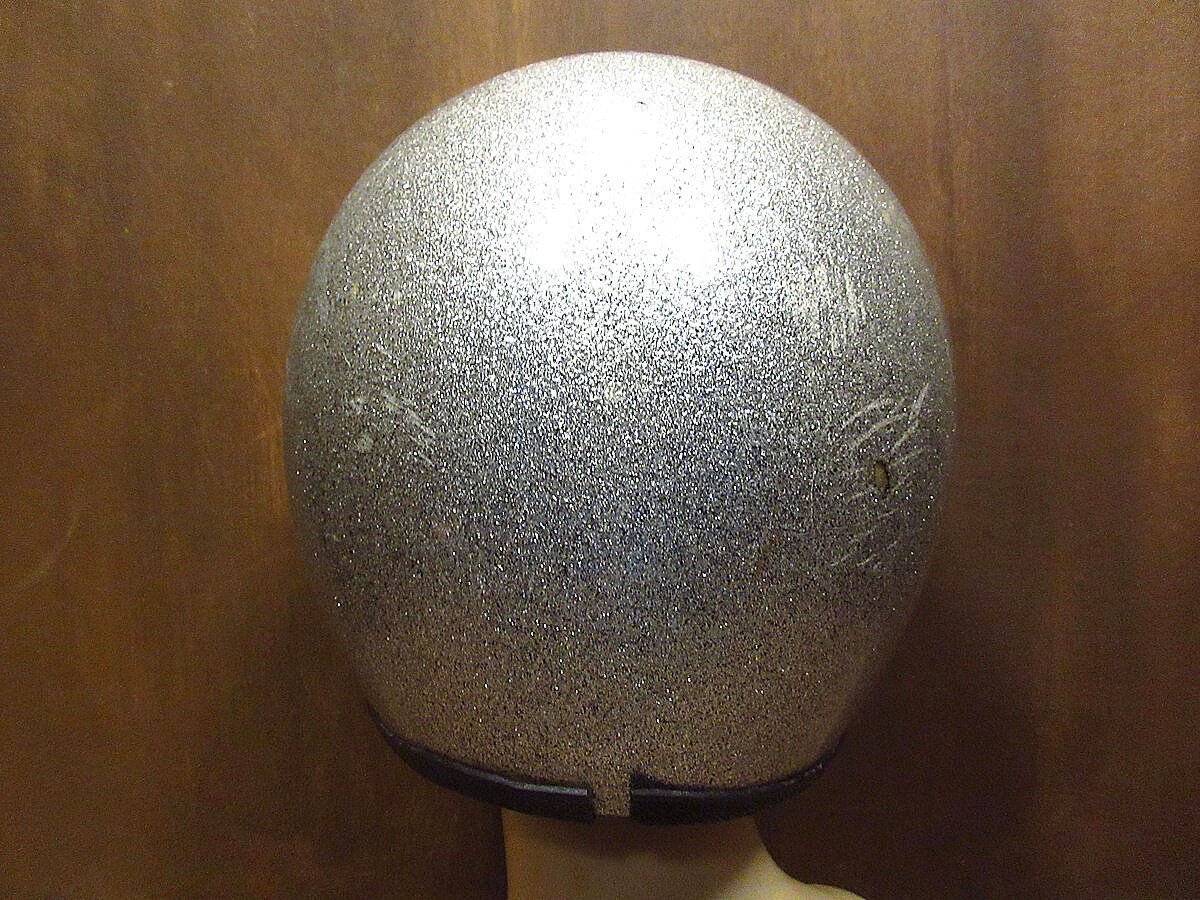 ビンテージ70's○MONARCH X1001ジェットヘルメットメタリックシルバー