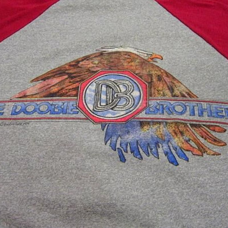 ビンテージ70's○THE DOOBIE BROTHERS ラグランTシャツ Size M○o...