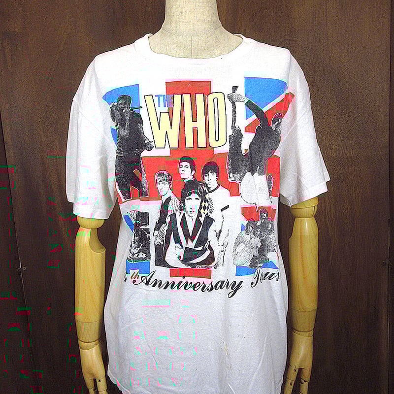 ビンテージ80's○THE WHO 25th Anniversary Tour両面プリントTシ