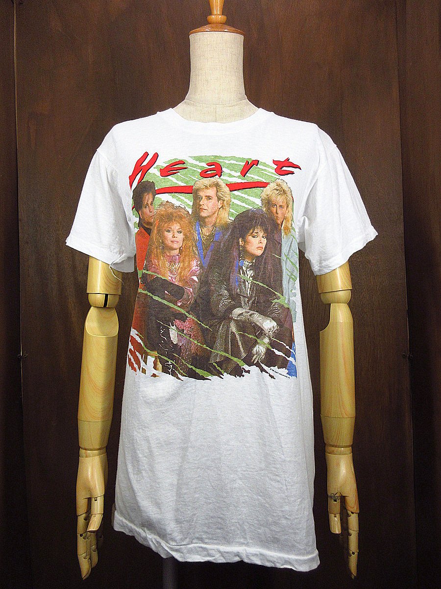 ビンテージ80's○Heart 1985-'86ワールドツアーTシャツ白size L ビンテージ80's○Heart 1985-'86ワールドツアーTシャツ白size L