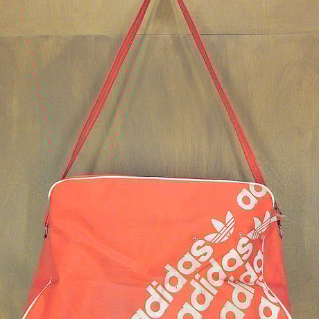 ビンテージ80’s●adidasショルダーバッグ赤●250325j5-bag-bstn古着1980sアディダス