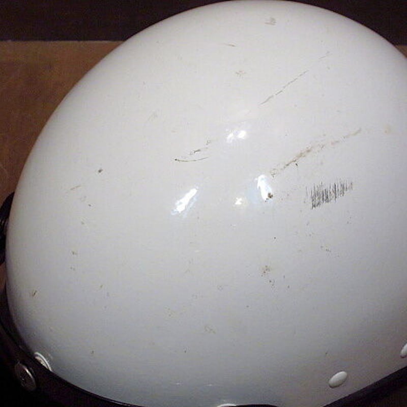 ビンテージ60's○BUCO Traveler バイザー付きハーフヘルメット白