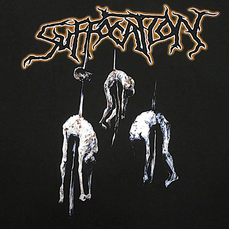 ビンテージ2000's○SUFFOCATION SOULS TO DENYプリントTシャツ黒s