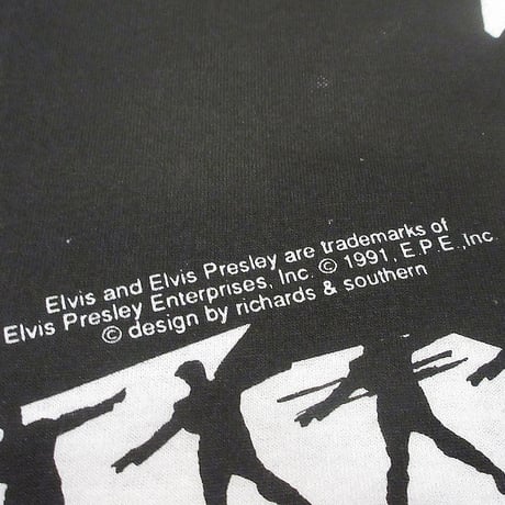 ビンテージ90's●DEADSTOCK Elvis PresleyオールオーバープリントTシャツsize XL●241117i1-m-tsh-bnエルヴィスプレスリーバンドバンT